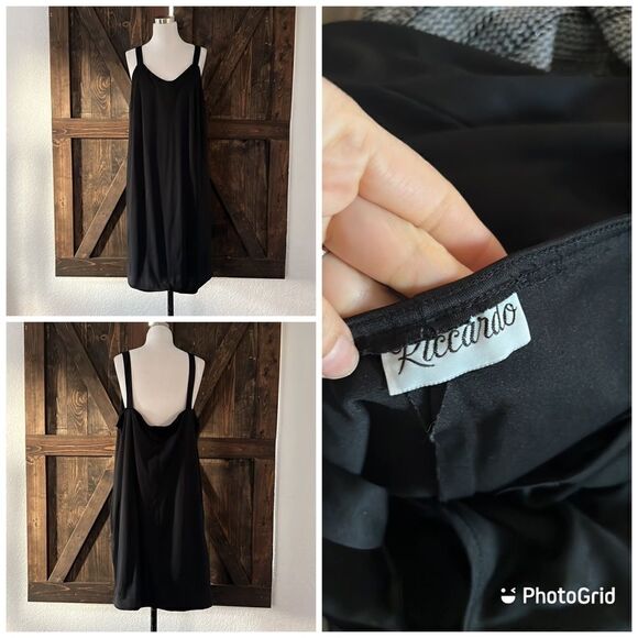 BCBGMAXAZRIA SzXS ASYMMETRICAL STRIPE SLEEVELESS A-LINE DRESS METALLIC Sz-Large - Picture 14 of 14